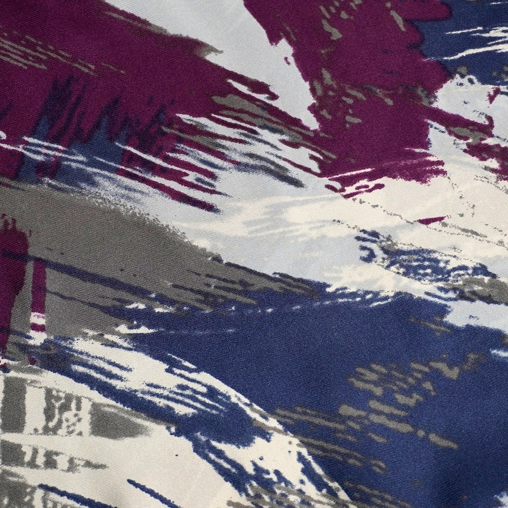 Calvin Klein Abstract Brushstroke Smocked‎ Waist Dolman Blouse 1X - Picture 5 of 8